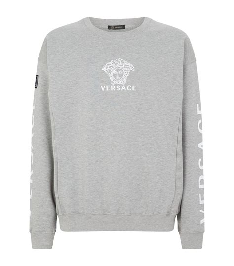 versace jeans mens grey turtleneck|Versace logo sweater.